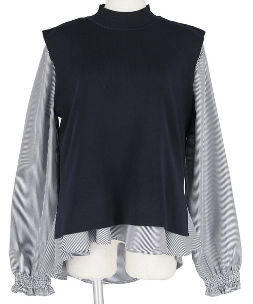 coca（coca）（コカ）の「ベストセットストライプブラウス（シャツ/ブラウス・レディース・ブルー/アイボリー/ネイビー・ONE SIZE）」の17枚目の写真