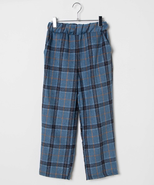 DING(ディング)の「DING/チェックイージーパンツ(スラックス・レディース・ベージュ/ブルー/オフホワイト・FREE)」の9枚目の写真