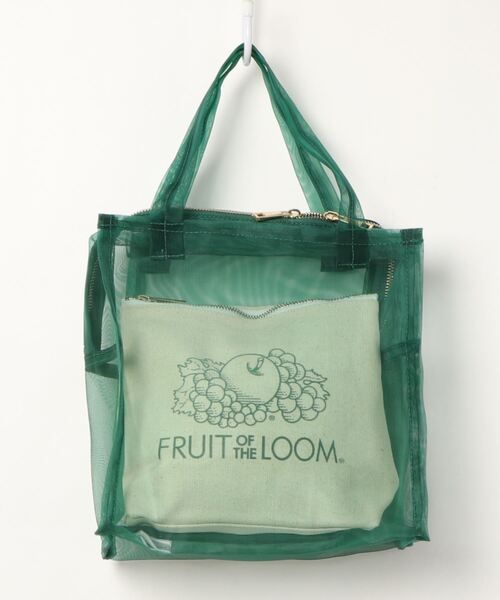 FRUIT OF THE LOOM（フルーツオブザルーム）の「【W】【FRUIT OF THE LOOM】FTL SEE THROUGH　BST BAG S（トートバッグ・レディース・ホワイト/パープル/オレンジ/グリーン・FREE）」の3枚目の写真