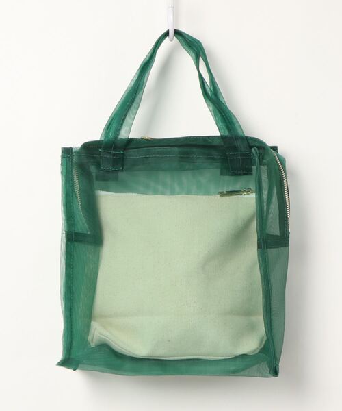 FRUIT OF THE LOOM（フルーツオブザルーム）の「【W】【FRUIT OF THE LOOM】FTL SEE THROUGH　BST BAG S（トートバッグ・レディース・ホワイト/パープル/オレンジ/グリーン・FREE）」の5枚目の写真