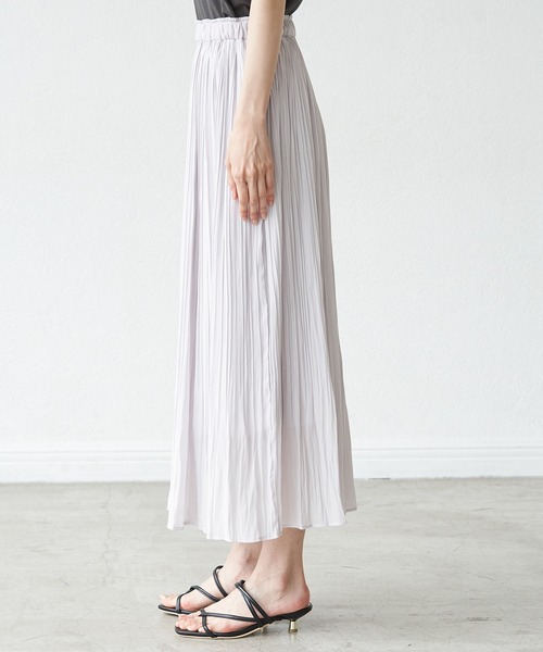 ROPE' PICNIC(ロペピクニック)の「シアーナチュラル楊柳スカート(スカート・レディース・ベージュ/ダークブラウン/イエロー/ライトグレー/グリーン系その他/ブルー/ピンク系その他2・38)」の8枚目の写真