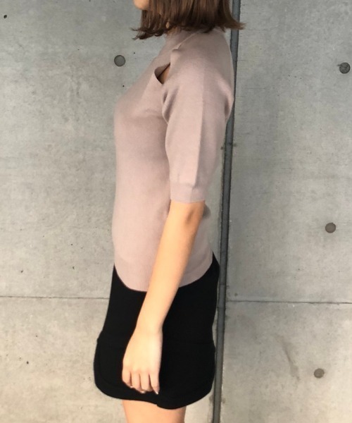 ENVYM（アンビー）の「スラッシュスリーブＫＮＩＴ ＰＯ（ニット/セーター・レディース・ホワイト/ライトグレー/ベージュ・FREE）」の15枚目の写真