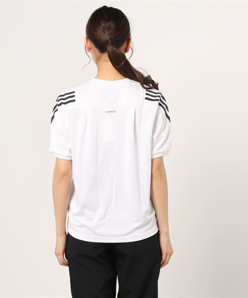 adidas(アディダス)の「アディダス adidas WMHE3STTEE(Tシャツ/カットソー・レディース・ホワイト/ブラック/ネイビー・S/M/L/XL)」の4枚目の写真