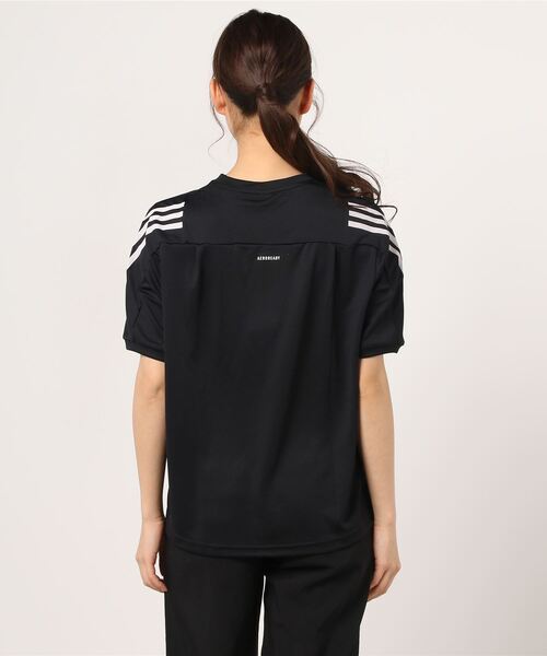adidas(アディダス)の「アディダス adidas WMHE3STTEE(Tシャツ/カットソー・レディース・ホワイト/ブラック/ネイビー・S/M/L/XL)」の7枚目の写真