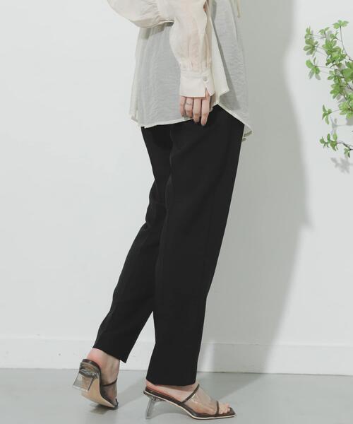 SENSE OF PLACE by URBAN RESEARCH（センスオブプレイスバイアーバンリサーチ）の「リネンライクテーパードパンツ（その他パンツ・レディース・ライトベージュ/ブラック/ベージュ/グリーン/パープル・SMALL/MEDIUM/LARGE/TALL）」の6枚目の写真