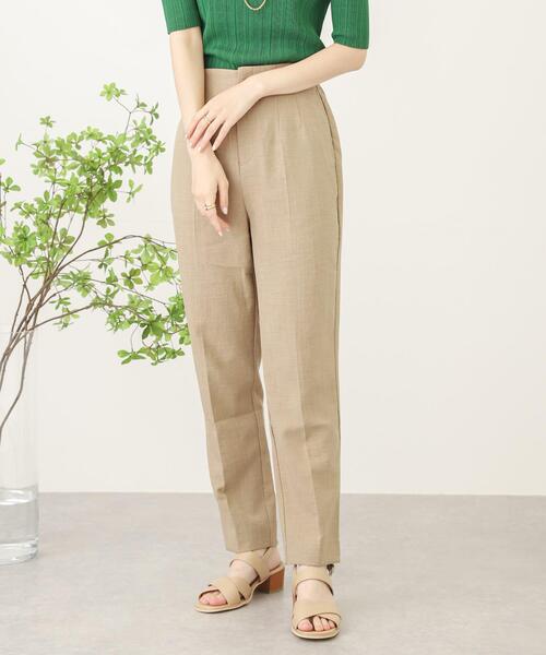 SENSE OF PLACE by URBAN RESEARCH（センスオブプレイスバイアーバンリサーチ）の「リネンライクテーパードパンツ（その他パンツ・レディース・ライトベージュ/ブラック/ベージュ/グリーン/パープル・SMALL/MEDIUM/LARGE/TALL）」の13枚目の写真
