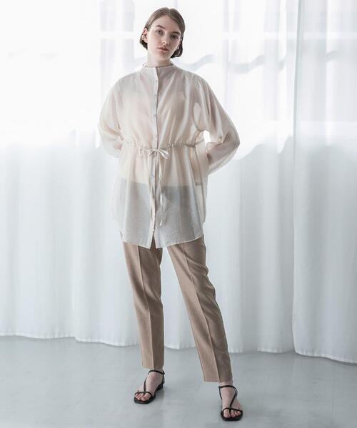 SENSE OF PLACE by URBAN RESEARCH（センスオブプレイスバイアーバンリサーチ）の「リネンライクテーパードパンツ（その他パンツ・レディース・ライトベージュ/ブラック/ベージュ/グリーン/パープル・SMALL/MEDIUM/LARGE/TALL）」の15枚目の写真