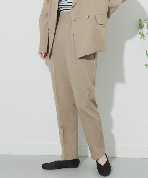 SENSE OF PLACE by URBAN RESEARCH（センスオブプレイスバイアーバンリサーチ）の「リネンライクテーパードパンツ（その他パンツ・レディース・ライトベージュ/ブラック/ベージュ/グリーン/パープル・SMALL/MEDIUM/LARGE/TALL）」の16枚目の写真