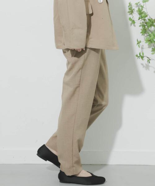 SENSE OF PLACE by URBAN RESEARCH（センスオブプレイスバイアーバンリサーチ）の「リネンライクテーパードパンツ（その他パンツ・レディース・ライトベージュ/ブラック/ベージュ/グリーン/パープル・SMALL/MEDIUM/LARGE/TALL）」の18枚目の写真