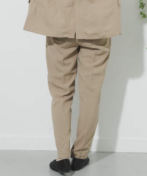 SENSE OF PLACE by URBAN RESEARCH（センスオブプレイスバイアーバンリサーチ）の「リネンライクテーパードパンツ（その他パンツ・レディース・ライトベージュ/ブラック/ベージュ/グリーン/パープル・SMALL/MEDIUM/LARGE/TALL）」の19枚目の写真