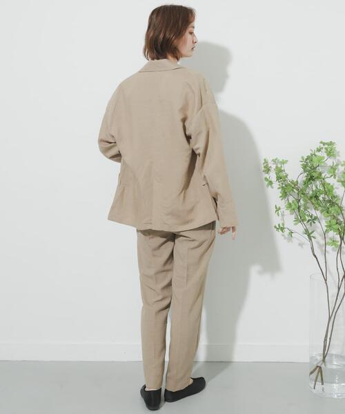 SENSE OF PLACE by URBAN RESEARCH（センスオブプレイスバイアーバンリサーチ）の「リネンライクテーパードパンツ（その他パンツ・レディース・ライトベージュ/ブラック/ベージュ/グリーン/パープル・SMALL/MEDIUM/LARGE/TALL）」の22枚目の写真