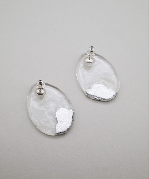 Lemme.（レム）の「【Lemme./レム】Wharf Pierce / ピアス（ピアス（両耳用）・レディース・クリアブラック/クリア・FREE）」の9枚目の写真