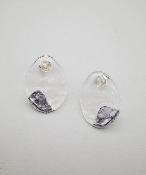 Lemme.（レム）の「【Lemme./レム】Wharf Pierce / ピアス（ピアス（両耳用）・レディース・クリアブラック/クリア・FREE）」の12枚目の写真