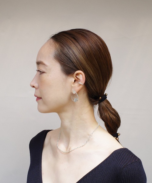 Lemme.（レム）の「【Lemme./レム】Wharf Pierce / ピアス（ピアス（両耳用）・レディース・クリアブラック/クリア・FREE）」の18枚目の写真