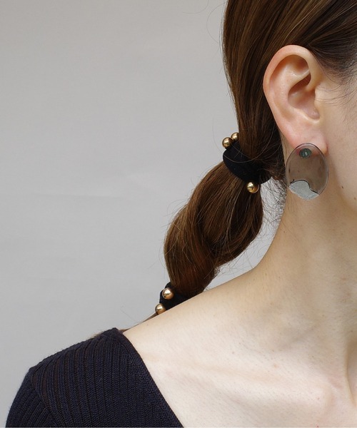 Lemme.（レム）の「【Lemme./レム】Wharf Pierce / ピアス（ピアス（両耳用）・レディース・クリアブラック/クリア・FREE）」の20枚目の写真