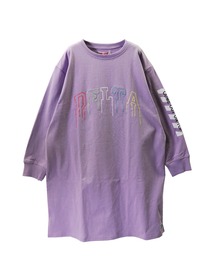 JUNKSOUL（ジャンクソウル）の「JUNKSOUL / ジャンクソウル DELTAカラフル刺繍 袖ロゴワンピ (M4)（ワンピース・キッズ）」