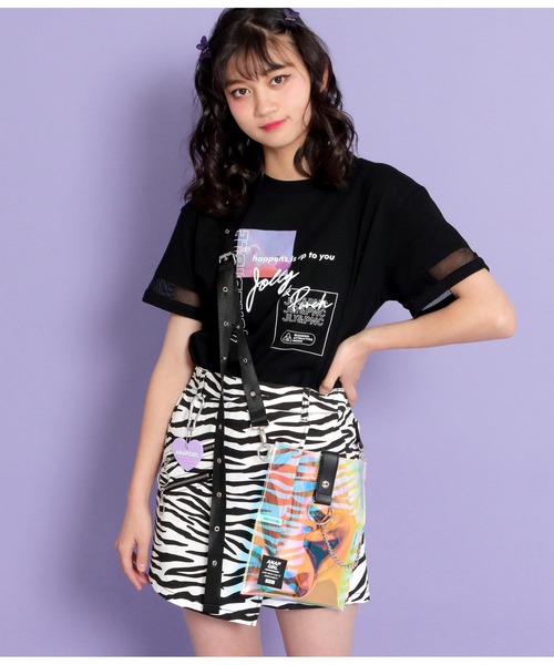 ANAP GiRL(アナップガール)の「3パターンチェーン付ショルダーバッグ(ショルダーバッグ・キッズ・ブラック/その他/ホワイト×ブラック・FREE)」の19枚目の写真