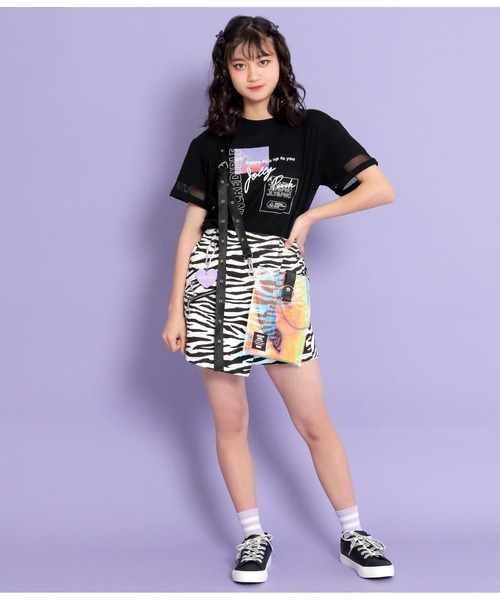 ANAP GiRL(アナップガール)の「3パターンチェーン付ショルダーバッグ(ショルダーバッグ・キッズ・ブラック/その他/ホワイト×ブラック・FREE)」の12枚目の写真