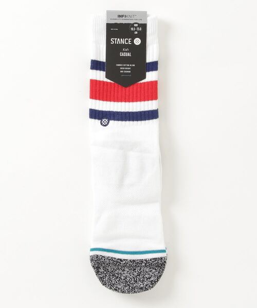 STANCE（スタンス）の「STANCE/スタンス キッズソックス BOYD ST K526A20BSK（ソックス/靴下・キッズ・ホワイト/ブラック・L/M）」の4枚目の写真