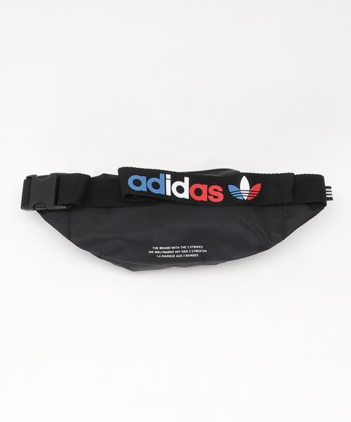 adidas Originals（アディダスオリジナルス）の「adidas Originals/アディダス オリジナルス TRICOL WAISTBAG/トリコロール ウエストバッグ（ボディバッグ/ウエストポーチ・メンズ・ブラック・FREE）」の2枚目の写真
