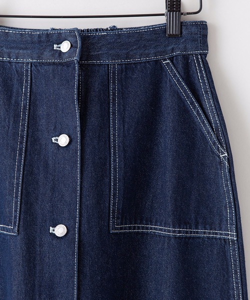 INNOCENT BLUE（イノセントブルー）の「【innocent blue/イノセントブルー】バックレースアップスカート（セミフレアロングスカート）（スカート・レディース・カーキ/ワンウォッシュ/ブラック/ブルー/サンドベージュ/アイボリー・MEDIUM）」の10枚目の写真