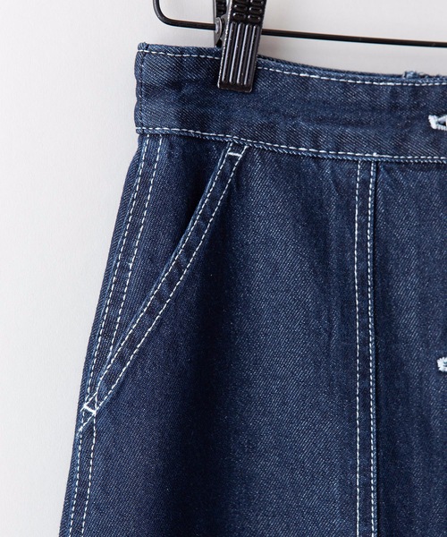 INNOCENT BLUE（イノセントブルー）の「【innocent blue/イノセントブルー】バックレースアップスカート（セミフレアロングスカート）（スカート・レディース・カーキ/ワンウォッシュ/ブラック/ブルー/サンドベージュ/アイボリー・MEDIUM）」の12枚目の写真