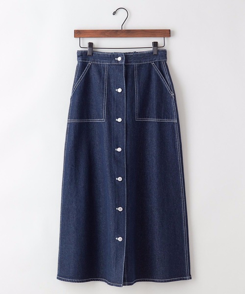 INNOCENT BLUE（イノセントブルー）の「【innocent blue/イノセントブルー】バックレースアップスカート（セミフレアロングスカート）（スカート・レディース・カーキ/ワンウォッシュ/ブラック/ブルー/サンドベージュ/アイボリー・MEDIUM）」の16枚目の写真