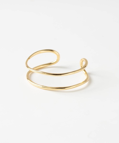JUICY ROCK（ジューシーロック）の「ダブルラインバングル（バングル/リストバンド・レディース・シルバー/ゴールド・ONE SIZE）」の3枚目の写真