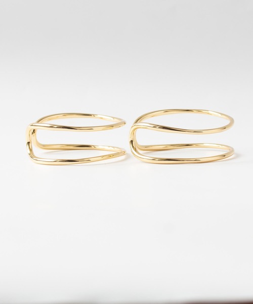 JUICY ROCK（ジューシーロック）の「ダブルラインバングル（バングル/リストバンド・レディース・シルバー/ゴールド・ONE SIZE）」の7枚目の写真