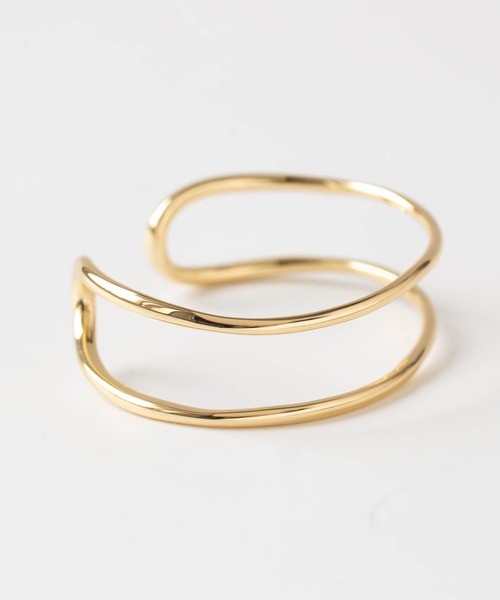 JUICY ROCK（ジューシーロック）の「ダブルラインバングル（バングル/リストバンド・レディース・シルバー/ゴールド・ONE SIZE）」の11枚目の写真