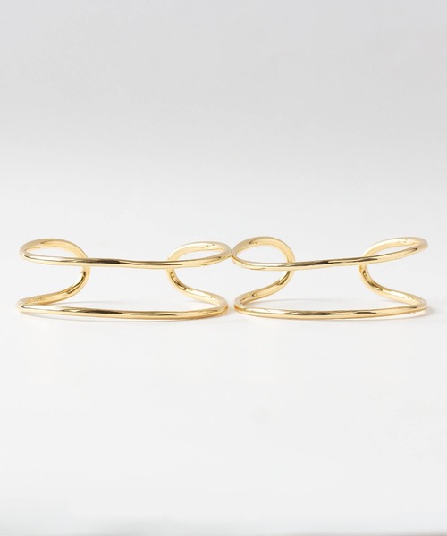 JUICY ROCK（ジューシーロック）の「ダブルラインバングル（バングル/リストバンド・レディース・シルバー/ゴールド・ONE SIZE）」の9枚目の写真