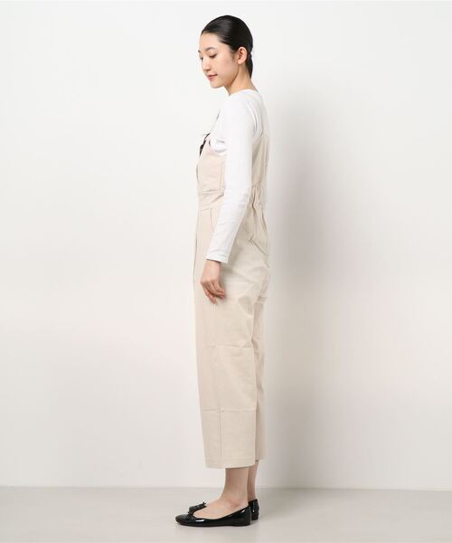 esutoreja（エストレジャ）の「カシュクールロンパース（つなぎ/オールインワン・レディース・ブラック/ベージュ/カーキ・FREE）」の4枚目の写真