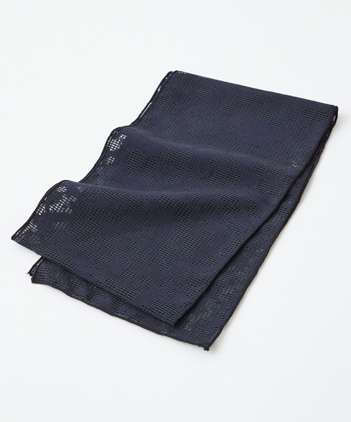 ふりふ（フリフ）の「シャードチェック半襟（和装小物・レディース・ダークネイビー/ベージュ・FREE）」の2枚目の写真