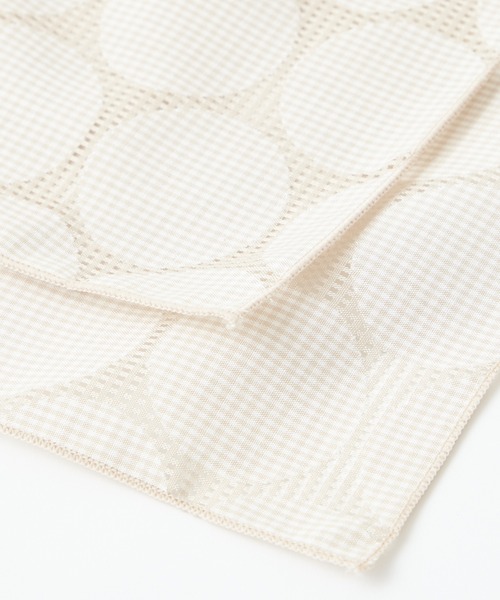 ふりふ（フリフ）の「シャードチェック半襟（和装小物・レディース・ダークネイビー/ベージュ・FREE）」の4枚目の写真