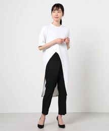 UJOH | Ujoh（ウジョ―）アシンメトリーカットオフTシャツ(Tシャツ/カットソー)