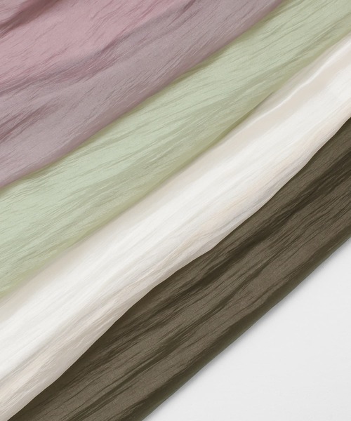 ITEMS URBANRESEARCH（アイテムズ アーバンリサーチ）の「シアーシャイニーフレアスカート（スカート・レディース・ホワイト/パープル/カーキ/グリーン・FREE）」の5枚目の写真