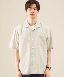 green label relaxing | ＜ 機能 / ストレッチ・洗濯機洗い可 ＞ TW ウォッシャブルトロ オープンカラー シャツ ＃(シャツ/ブラウス)