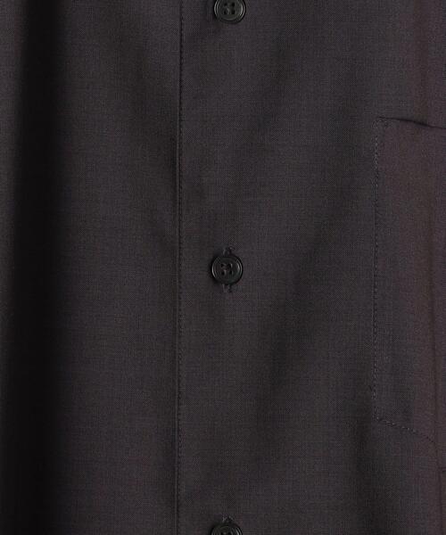 green label relaxing（グリーンレーベルリラクシング）の「＜ 機能 / ストレッチ・洗濯機洗い可 ＞ TW ウォッシャブルトロ オープンカラー シャツ ＃（シャツ/ブラウス・メンズ・ブラック/ナチュラル/ネイビー/ケリー/モカ/ダークブラウン/パープル・X-LARGE/SMALL/MEDIUM/X-SMALL/LARGE）」の20枚目の写真