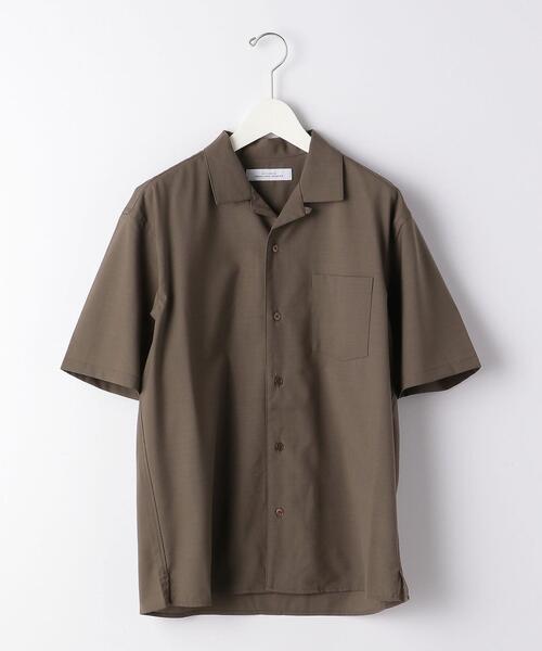 green label relaxing（グリーンレーベルリラクシング）の「＜ 機能 / ストレッチ・洗濯機洗い可 ＞ TW ウォッシャブルトロ オープンカラー シャツ ＃（シャツ/ブラウス・メンズ・ブラック/ナチュラル/ネイビー/ケリー/モカ/ダークブラウン/パープル・X-LARGE/SMALL/MEDIUM/X-SMALL/LARGE）」の14枚目の写真