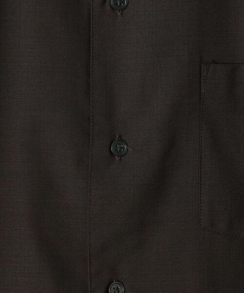 green label relaxing（グリーンレーベルリラクシング）の「＜ 機能 / ストレッチ・洗濯機洗い可 ＞ TW ウォッシャブルトロ オープンカラー シャツ ＃（シャツ/ブラウス・メンズ・ブラック/ナチュラル/ネイビー/ケリー/モカ/ダークブラウン/パープル・X-LARGE/SMALL/MEDIUM/X-SMALL/LARGE）」の8枚目の写真