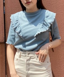 WEGO | WEGO/配色メロウフリルT(Tシャツ/カットソー)