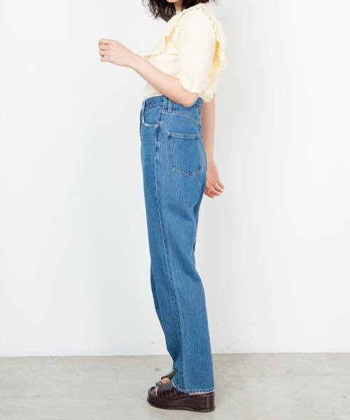 WEGO（ウィゴー）の「WEGO/配色メロウフリルT（Tシャツ/カットソー・レディース・ブラック/サックスブルー/アイボリー/ライトイエロー・FREE）」の12枚目の写真