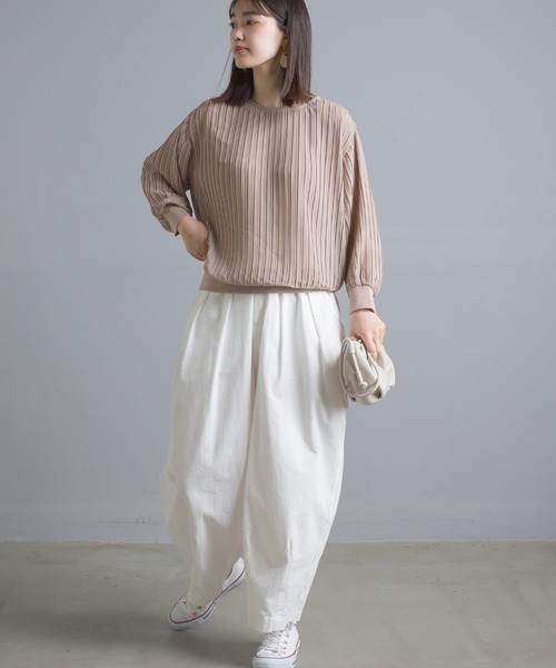 OMNES Supremo(オムネス スプレモ)の「シフォンプリーツプルオーバー ブラウス(シャツ/ブラウス・レディース・ブラック/ベージュ/イエロー・FREE)」の22枚目の写真