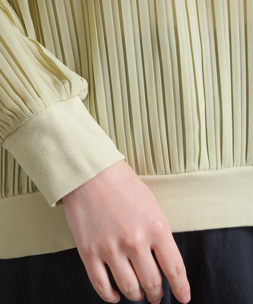 OMNES Supremo(オムネス スプレモ)の「シフォンプリーツプルオーバー ブラウス(シャツ/ブラウス・レディース・ブラック/ベージュ/イエロー・FREE)」の18枚目の写真