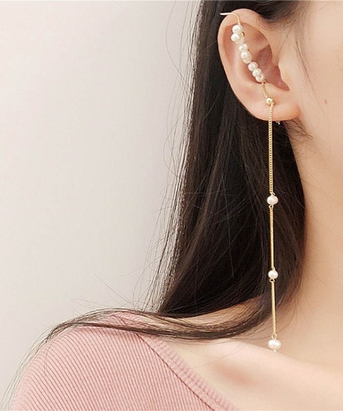 LA VORAGINE（ラ ヴォラジネ）の「片耳用 ポスト：925シルバー　ピアス＆イアーカフ（ピアス（片耳用）・レディース・その他29・FREE）」の5枚目の写真