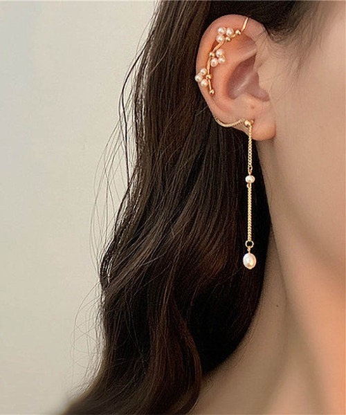 LA VORAGINE（ラ ヴォラジネ）の「片耳用 ポスト：925シルバー　ピアス＆イアーカフ（ピアス（片耳用）・レディース・その他29・FREE）」の2枚目の写真