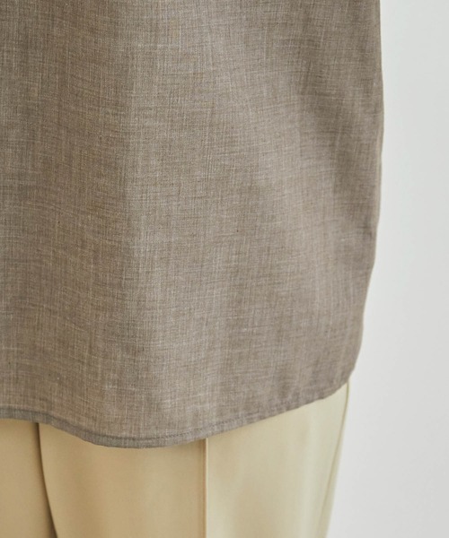 ROPE' PICNIC（ロペピクニック）の「【2WAY】袖ボリュームレースアップブラウス（シャツ/ブラウス・レディース・ホワイト/カーキ/ピンク/キャメル/ダークラベンダー・38）」の10枚目の写真