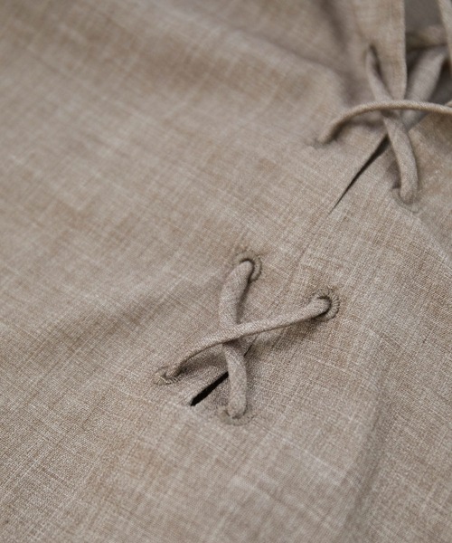 ROPE' PICNIC（ロペピクニック）の「【2WAY】袖ボリュームレースアップブラウス（シャツ/ブラウス・レディース・ホワイト/カーキ/ピンク/キャメル/ダークラベンダー・38）」の14枚目の写真