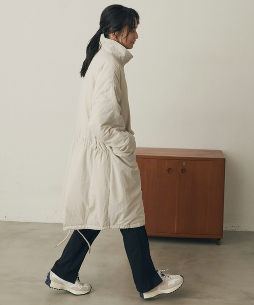 Auntie Rosa Holiday(アンティローザホリデー)の「M-65/中綿ミリタリーモッズコート(撥水加工/ウォッシャブル)(モッズコート・レディース・ホワイト/ブラック/カーキ・FREE)」の19枚目の写真