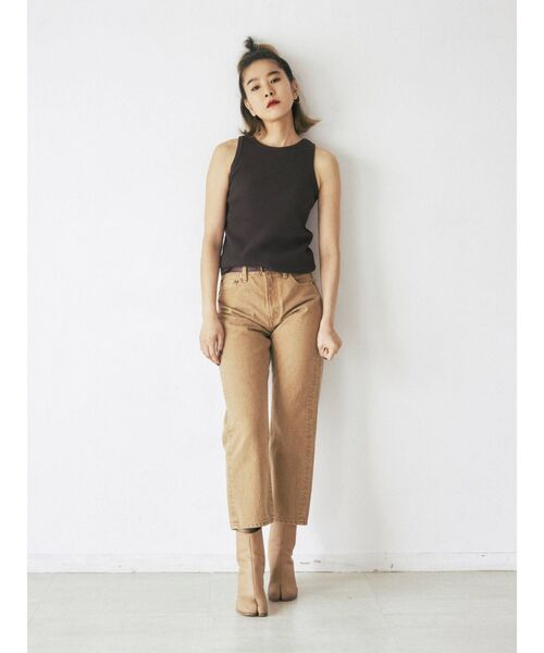 Ungrid（アングリッド）の「DODOJEANコラボ ストレートデニム（デニムパンツ・レディース・ベージュ・24inch/25inch/26inch）」の21枚目の写真